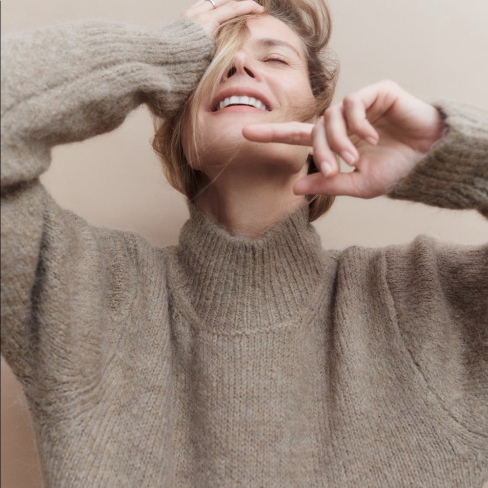 NWOT Zara Soft Touch Mock Neck Sweater